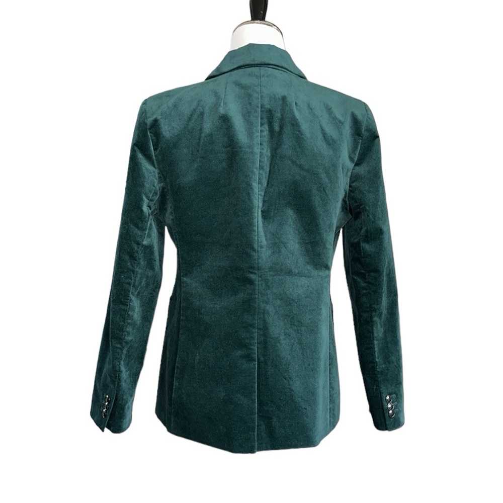 J.Crew Green Velvet Blazer - Picture 3 of 8